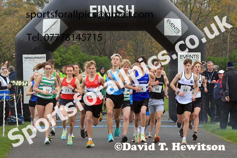 Mens and Womens Under-17s and Under-20s, 2022 Heaton Memorial 10k Road Race, Newcastle Town Moor.  Photo: David T. Hewitson/Sports for All Pics